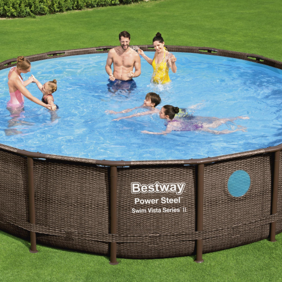 Bestway Piscine hors sol - Ronde - Power Steel Swim Vista Series II - 549 x 122 cm