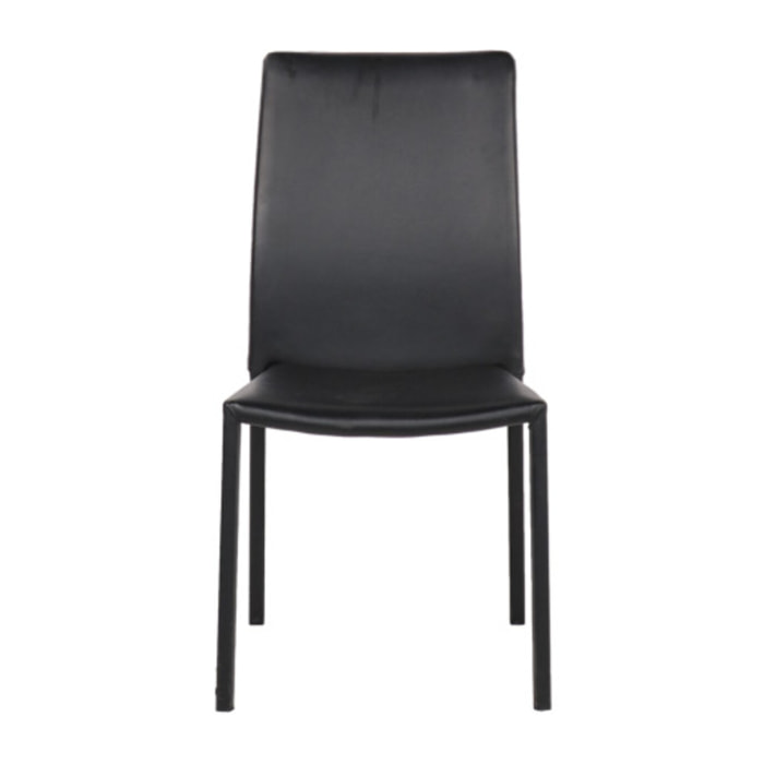 Chaise en simili empilables - 3 coloris - SANDY 2