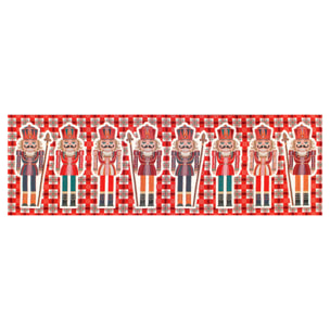 Runner Natalizio Schiacciamoci 40x140 cm Gobelin Jacquard