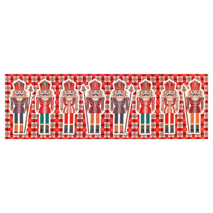 Runner Natalizio Schiacciamoci 40x140 cm Gobelin Jacquard