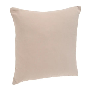 Coussin déhoussable "Anjali" coton beige 38x38cm