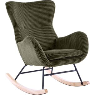 Rocking-chair en velours côtelé - BEA