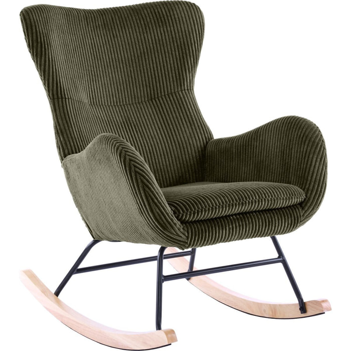 Rocking-chair en velours côtelé - BEA