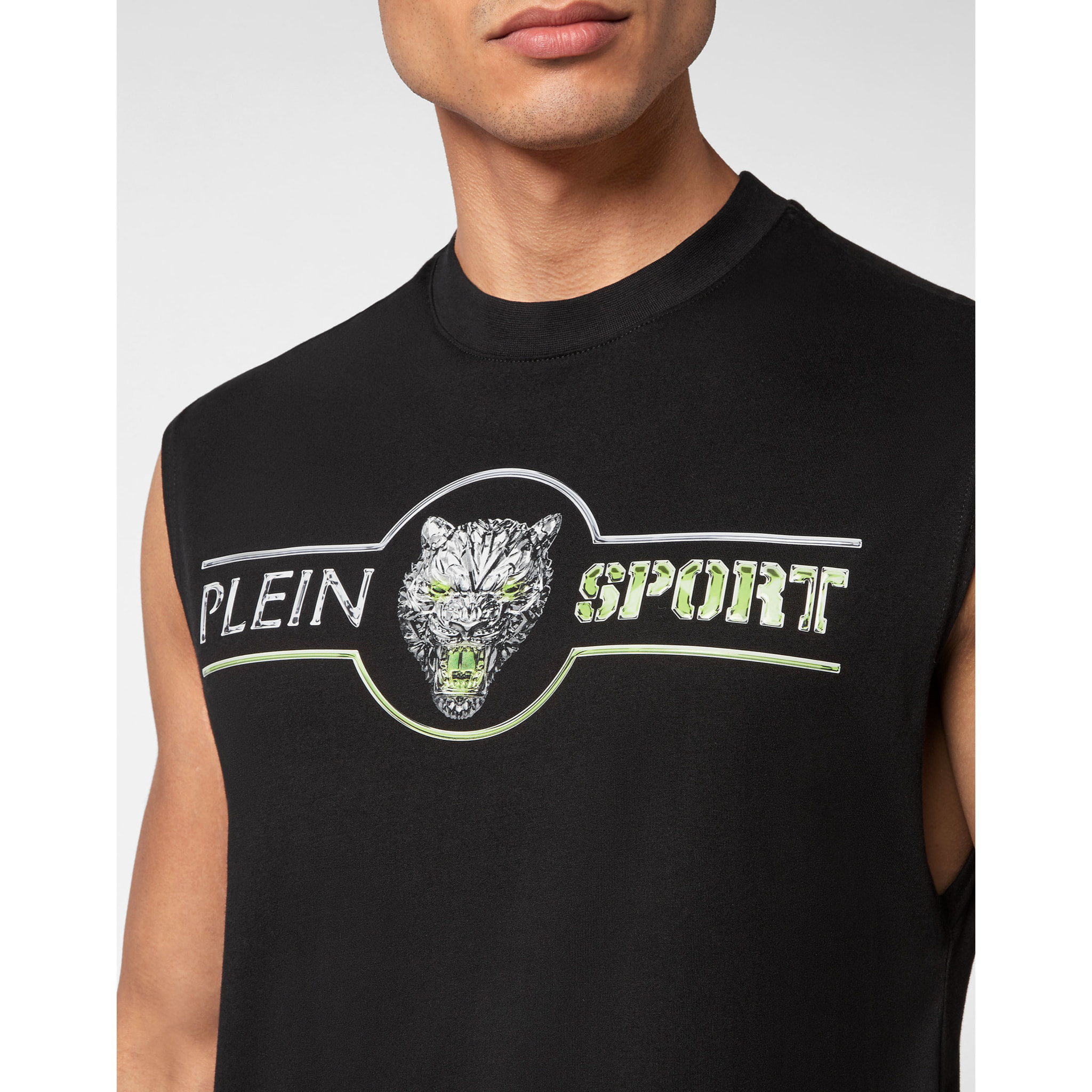 PLEIN SPORT Camiseta Cuello Redondo SCRATCH