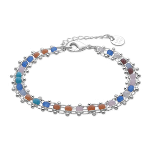 Pulsera Yub acabado rodio