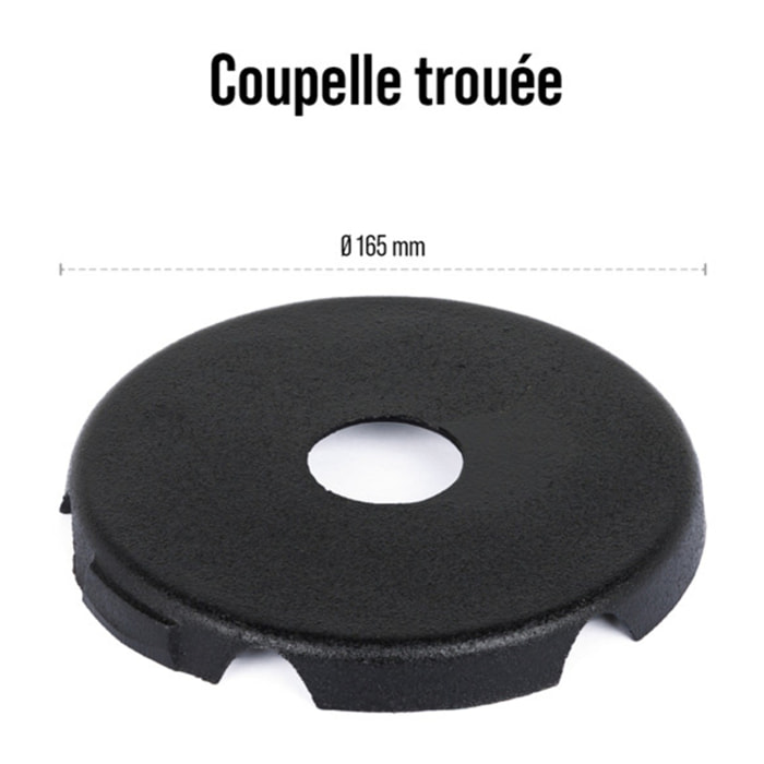 Coupelle trouee
