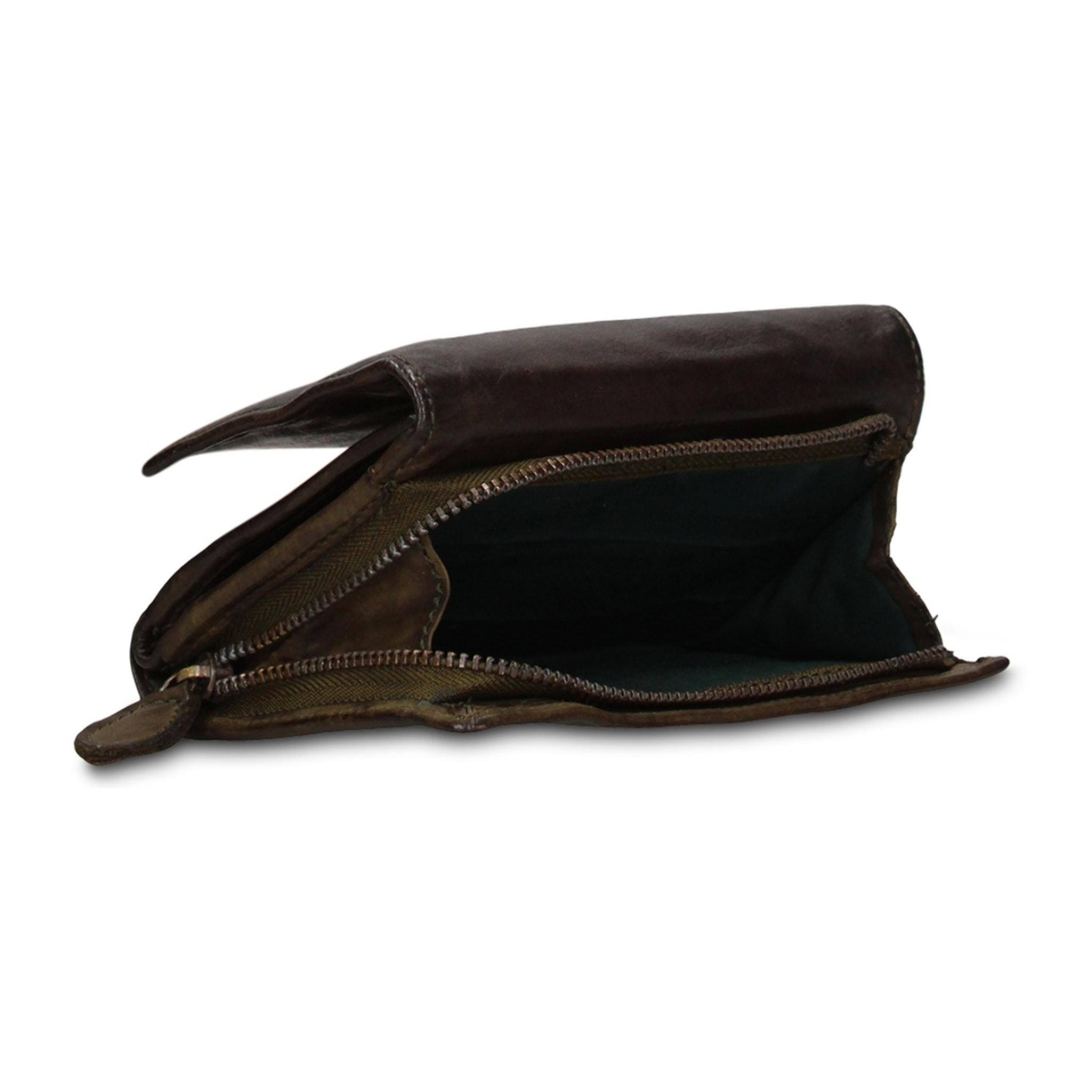 Portafoglio uomo in vera pelle - Modello Boreal - Casual - 14.0 x 9.0 x 4.5 cm