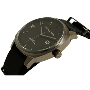 Reloj Devota & Lomba DL008MSPBK-01BLACK Mujer Analogico Cuarzo con Correa de Nylon