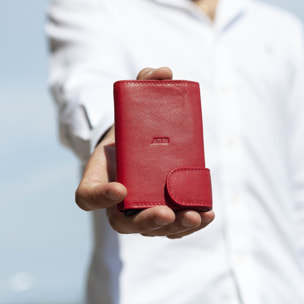 Cartera Tarjetero Hombre Billetera Piel Fina, Cómoda Y Ligera Para Tarjetas De Crédito. Carcasa Metálica Con Capacidad Para 7 Tarjetas Fundas Capa Protección Rfid