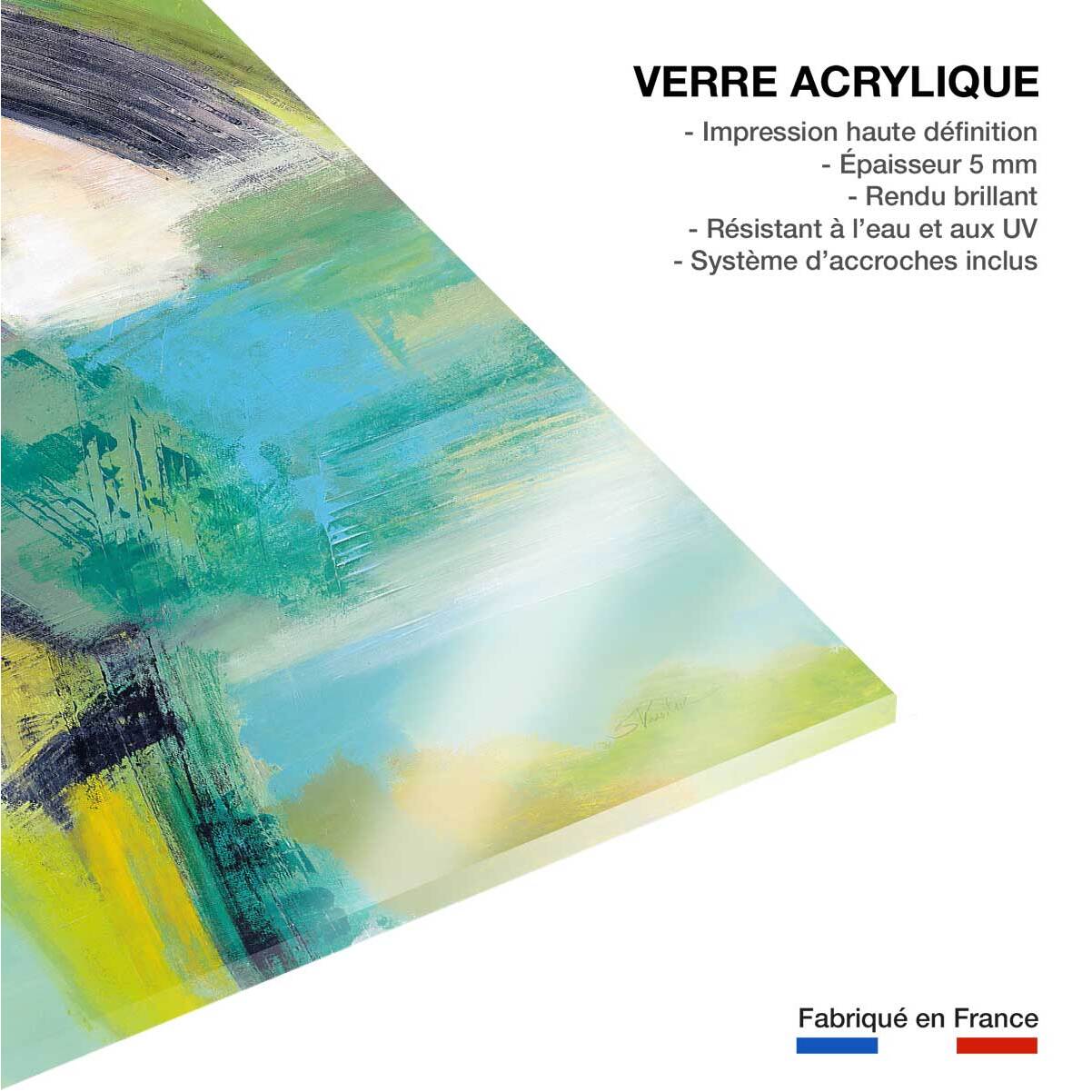 Tableau Arc en ciel sur l'asphalte Tableau plexiglas