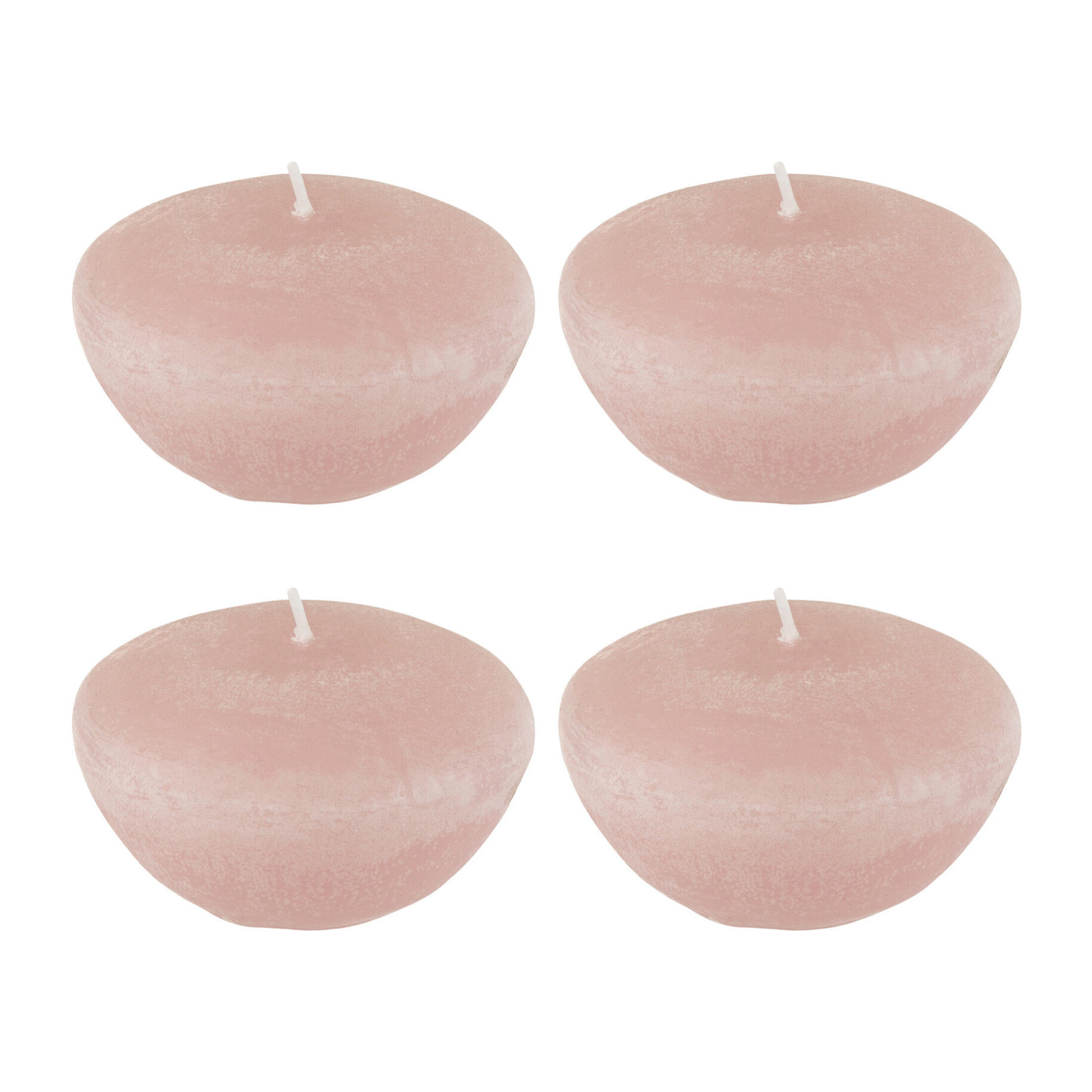 J-Line bougie Flottantes - rose - large - 8H - boîte de 4