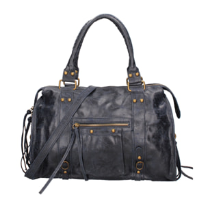 Borsa a spalla da donna - Modello Elara - Vera pelle - 41.0 x 28.0 x 13.0 cm