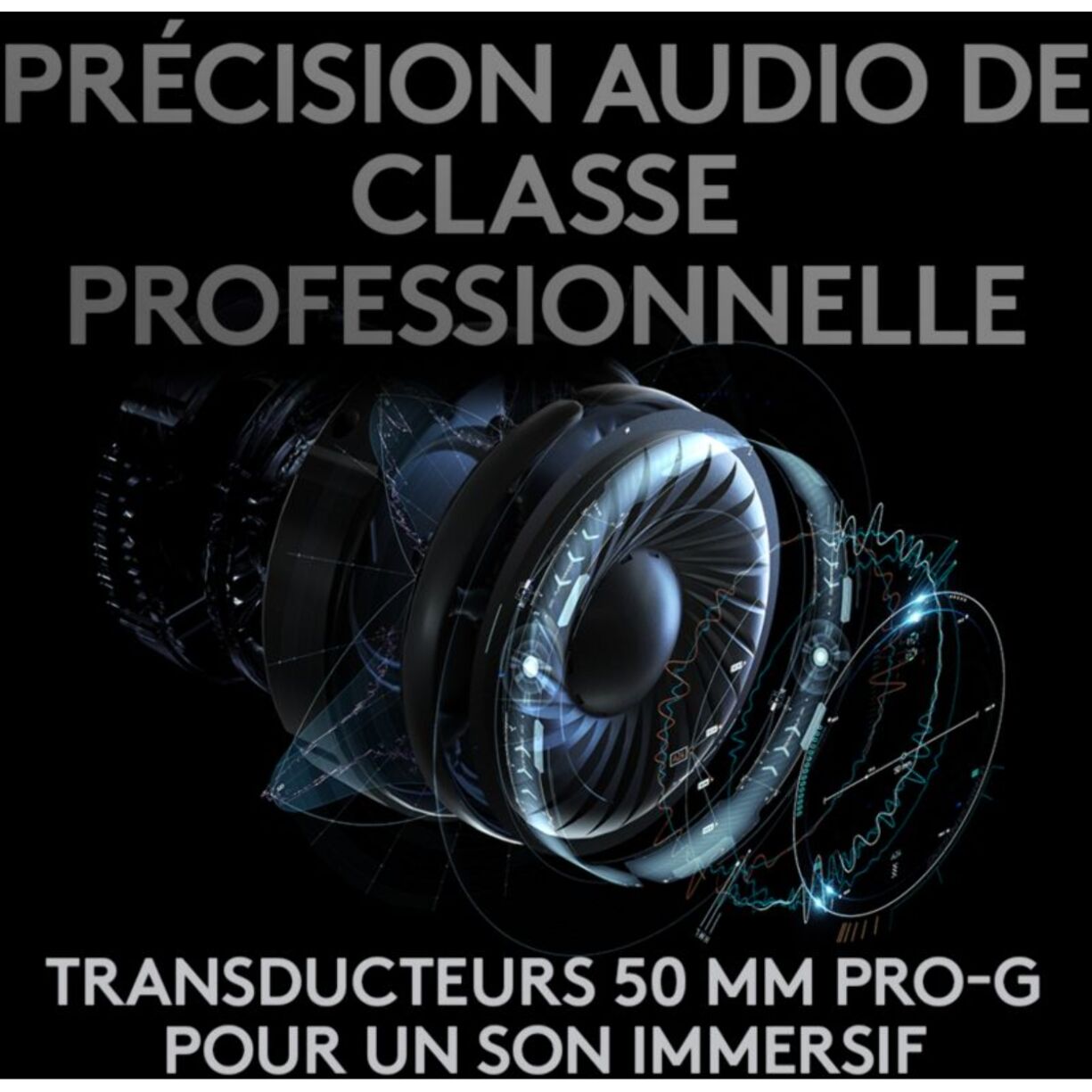 Casque gamer LOGITECH G PRO X WIRELESS Lighspeed