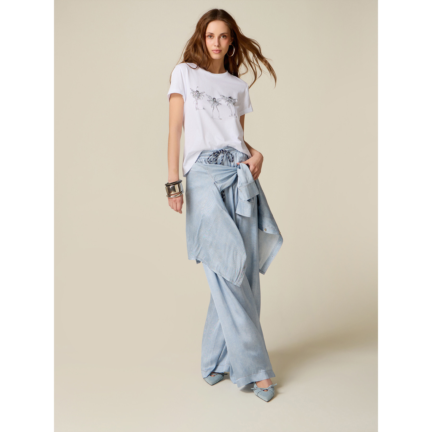 Oltre - Camiseta Winx con cristales - Blanco