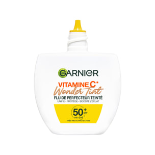 Garnier SkinActive Vitamine C Fluide Perfecteur Teinté Wonder Tint SPF50+, Teinte Medium