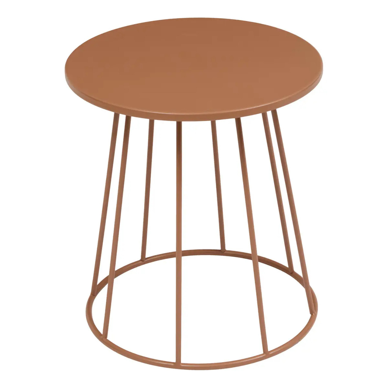 Table d'appoint Latte marron 38x38x42cm