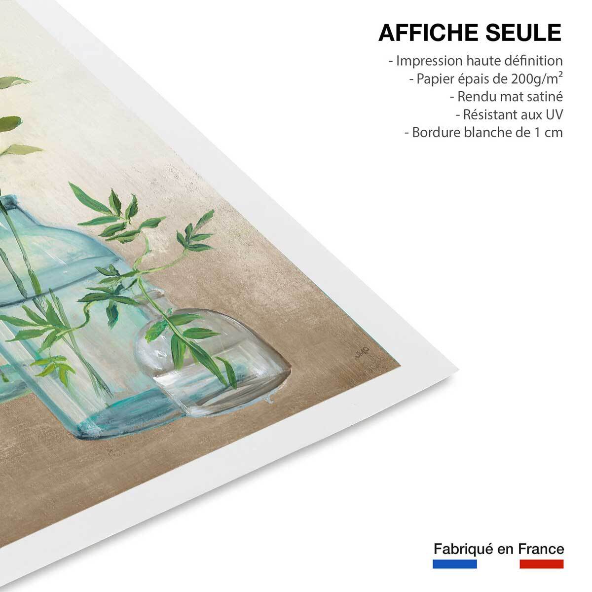 Poster Fleurs médicinales Affiche seule