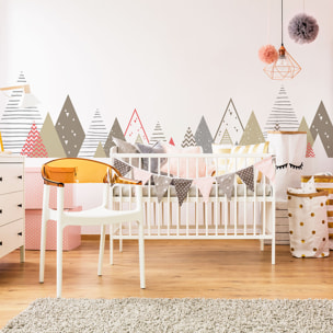 Stickers muraux enfants - Décoration chambre bébé - Autocollant Sticker mural géant enfant montagnes scandinaves ERVIKA