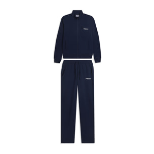 Tuta uomo zip e collo alto in cotone Interlock