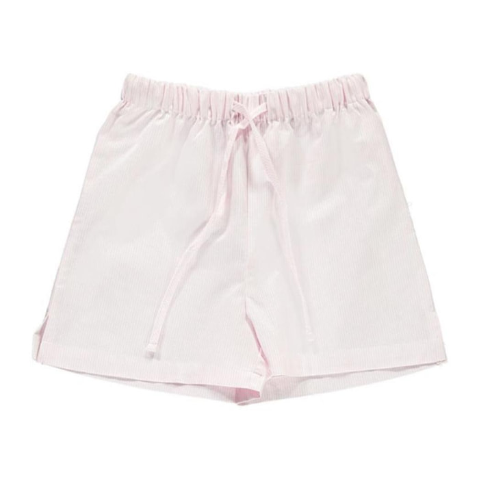 SHORTS HONEY riga bianca e rosa