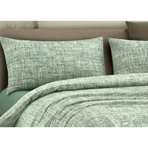 Copripiumino 100% Cotone Disegno Canva Verde