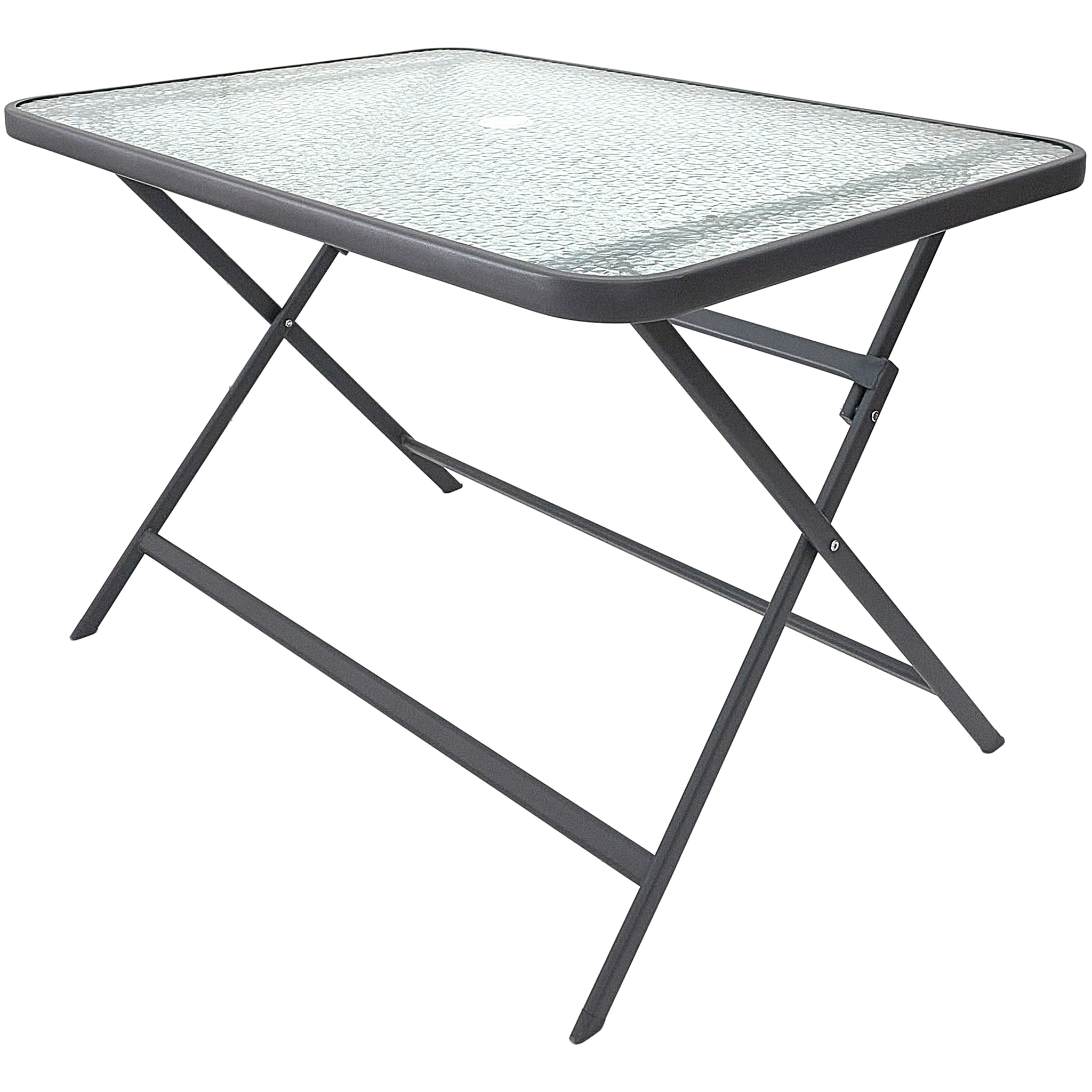 Table Verre Trempe Formentera Gris 110x70cm