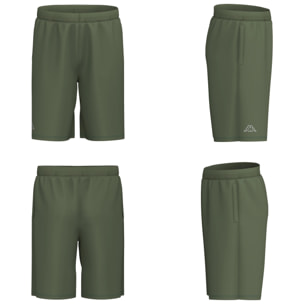 Pantaloni Corti Kappa Uomo Logo Cabog Verde