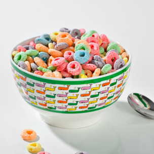 Set de 2 boles de desayuno infantil, con impresiones coloridas, 14 cm, 600 ml. Benetton