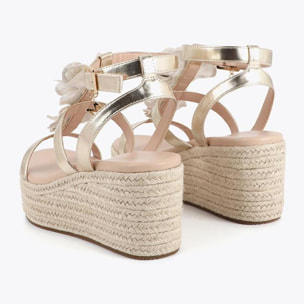 Zeppa con decorazioni floreali