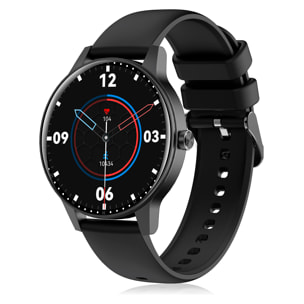 Smartwatch QS80 con llamadas BT, notificaciones push. Monitor deportivo y de salud.