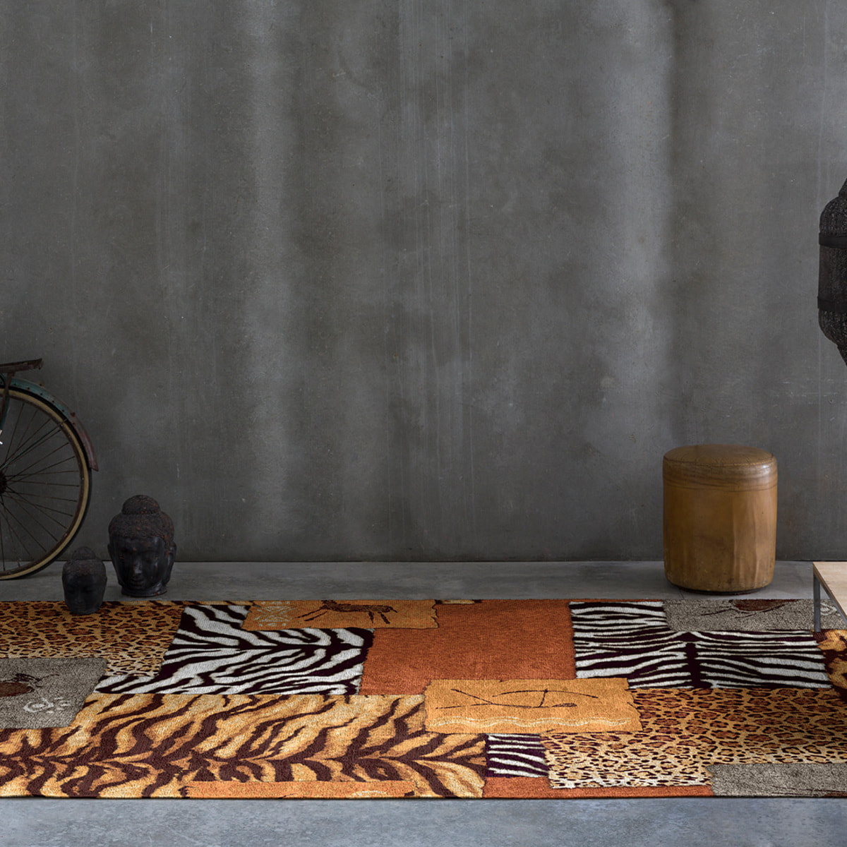 Alfombra decorativa KAMPALA multicolor. Varias medidas disponibles