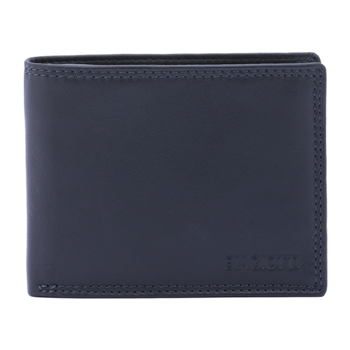 Portafoglio  da uomo In Vera pelle Made in Italy 12x9,5x3 cm