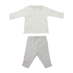 SET 2PZ FELPA LATTE E LEGGINGS GRIGIO MEL