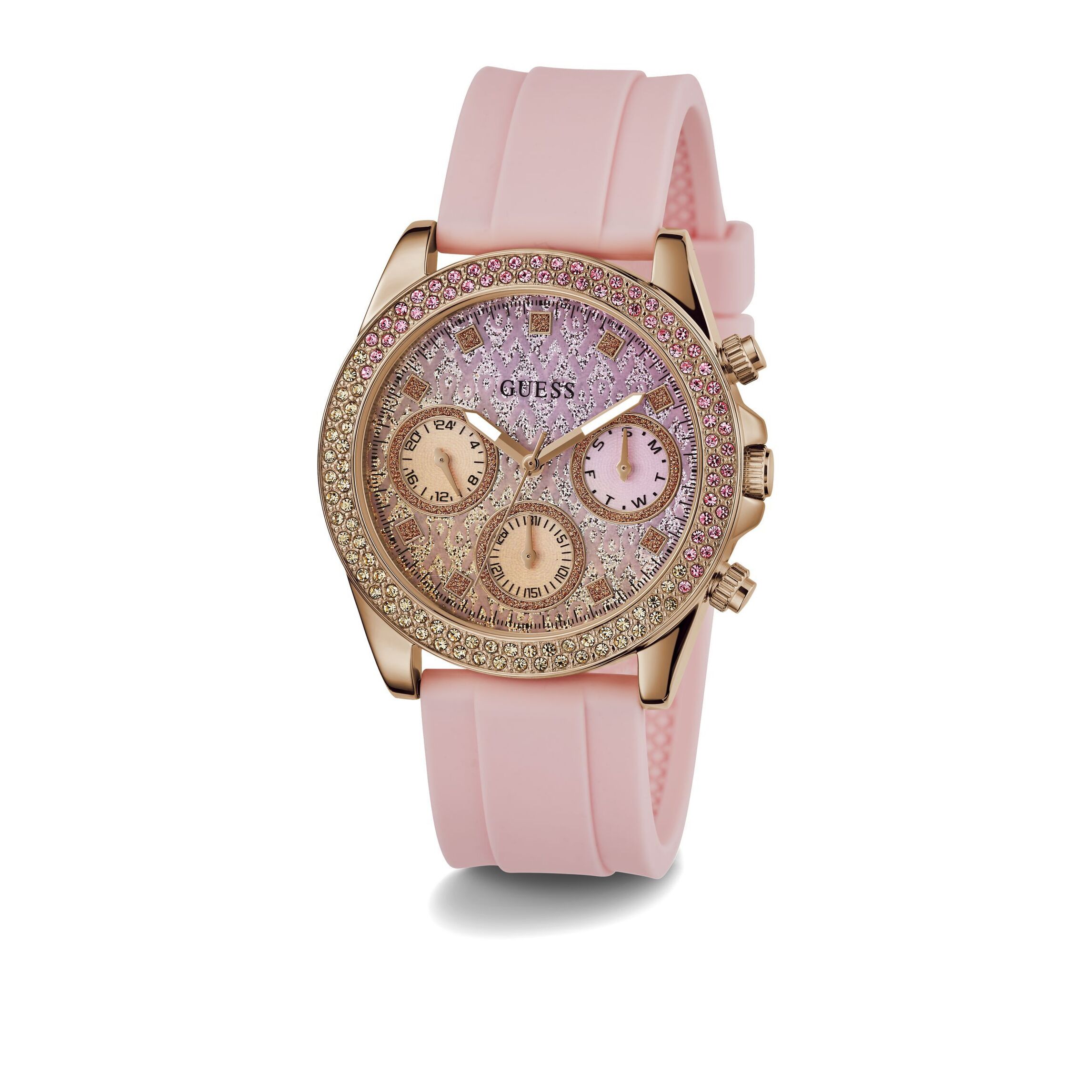 Guess Reloj Analógico De Cuarzo. Gd Sparkling Pink