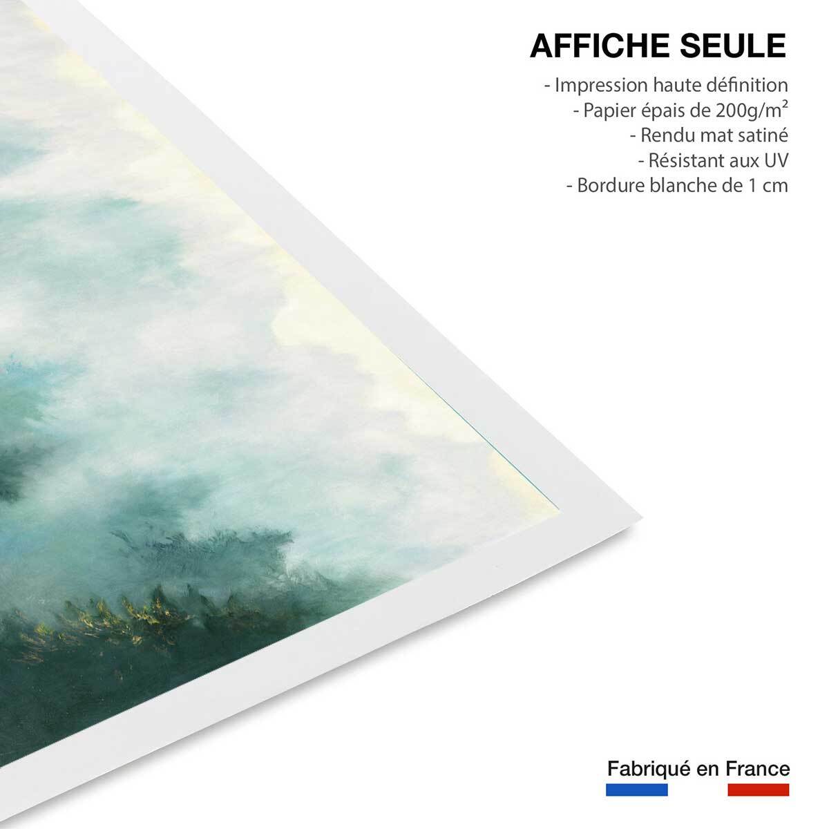 Affiche Brume sur la forêt Affiche seule