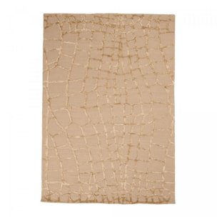 Tapis salon et chambre fait main en laine motif géométrique MODU