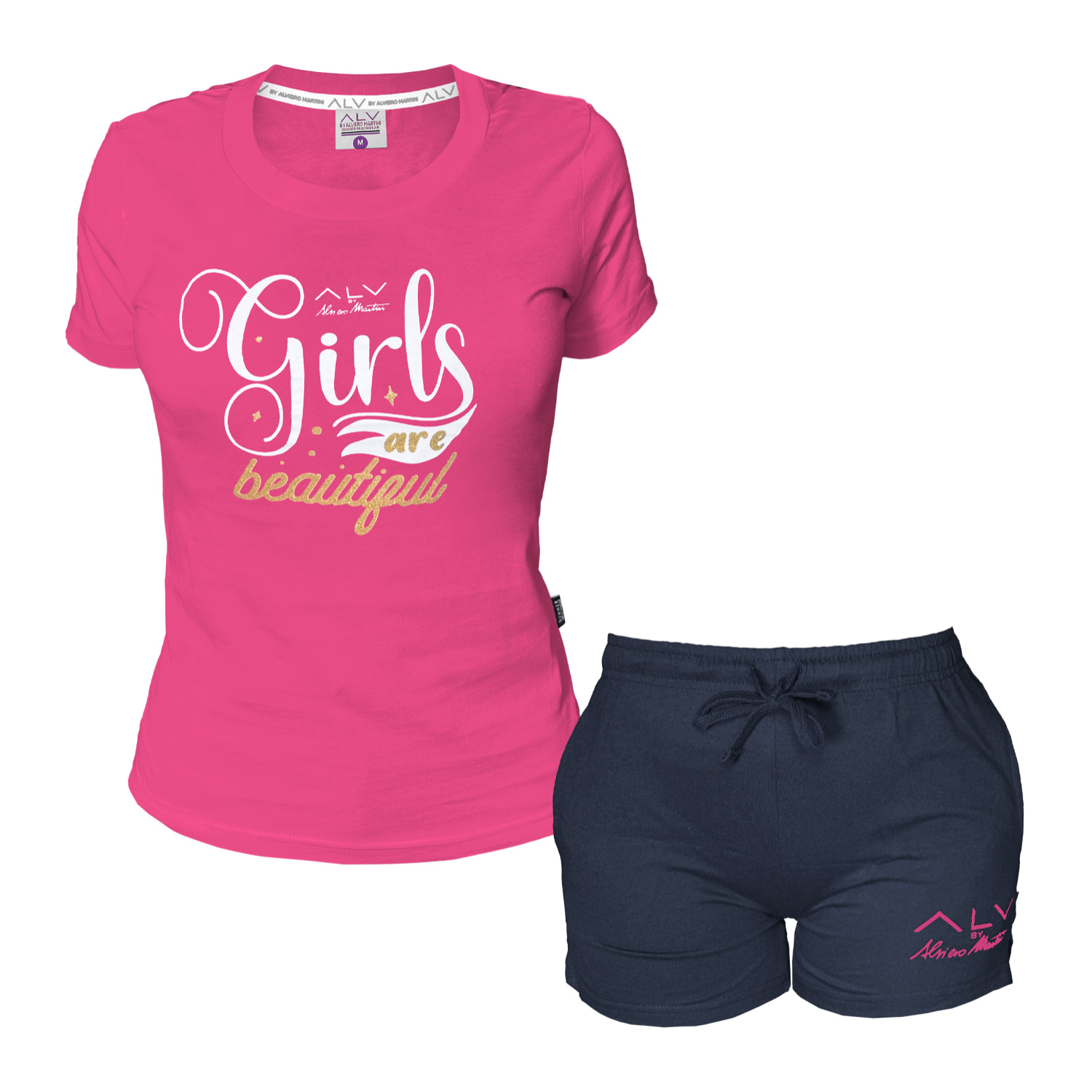 Completo Homewear Donna ALVIERO MARTINI Corto Cotone