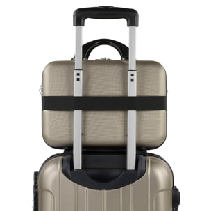 Juego De Maletas Rígidas Abs Itaca Havel Champagne