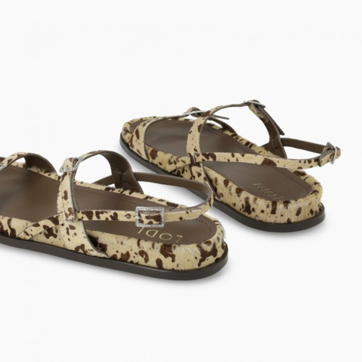 SANDALIAS ANIMAL PRINT MARRONES A-PEGASO