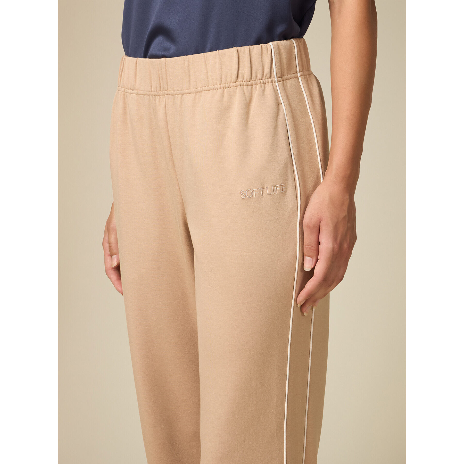 Oltre - Joggers soft touch - Beige