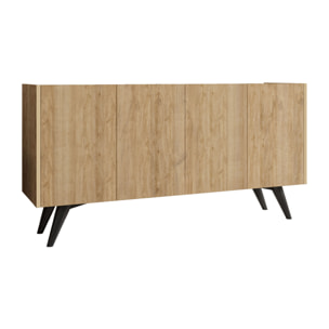 Buffet en bois "Pekin" - 150 x 40 x 76 cm - Marron