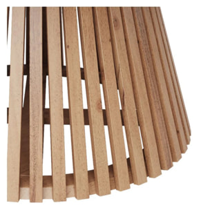 Table basse ronde en bois clair d'acacia D80 cm - Képès