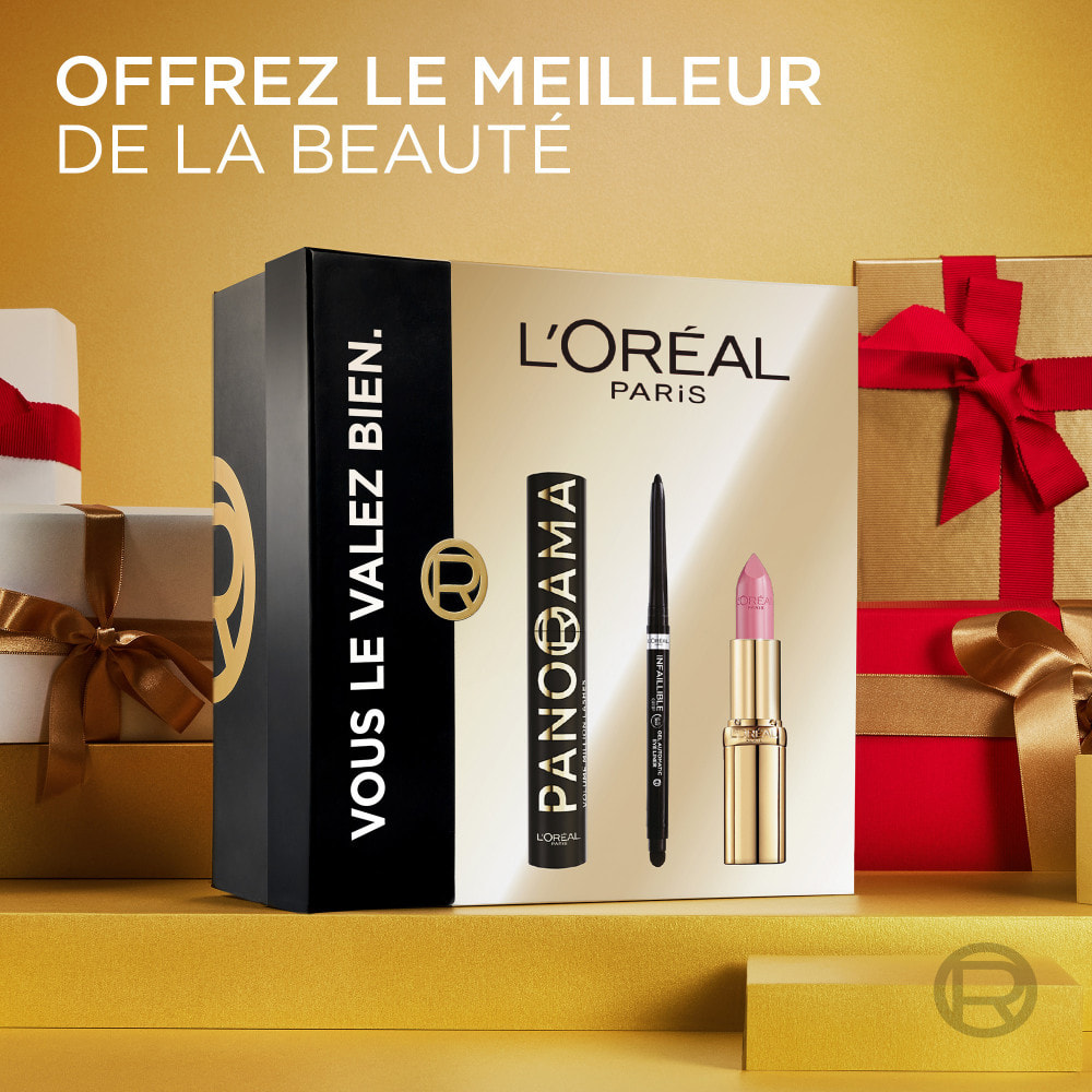 L'Oréal Paris Panorama All Night Black, Infaillible Grip Liner Noir, Color Riche Satin Rose Tendre