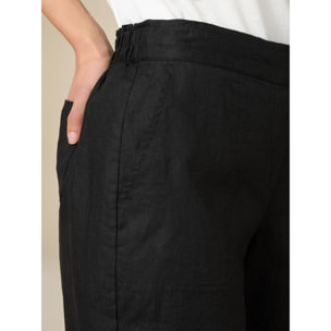 Oltre - Shorts de lino - Negro