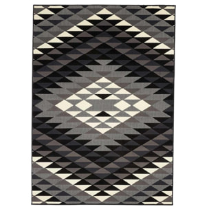 Tapis salon et chambre tissé motif géométrique JAME