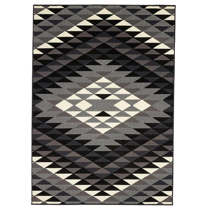Tapis salon et chambre tissé motif géométrique JAME