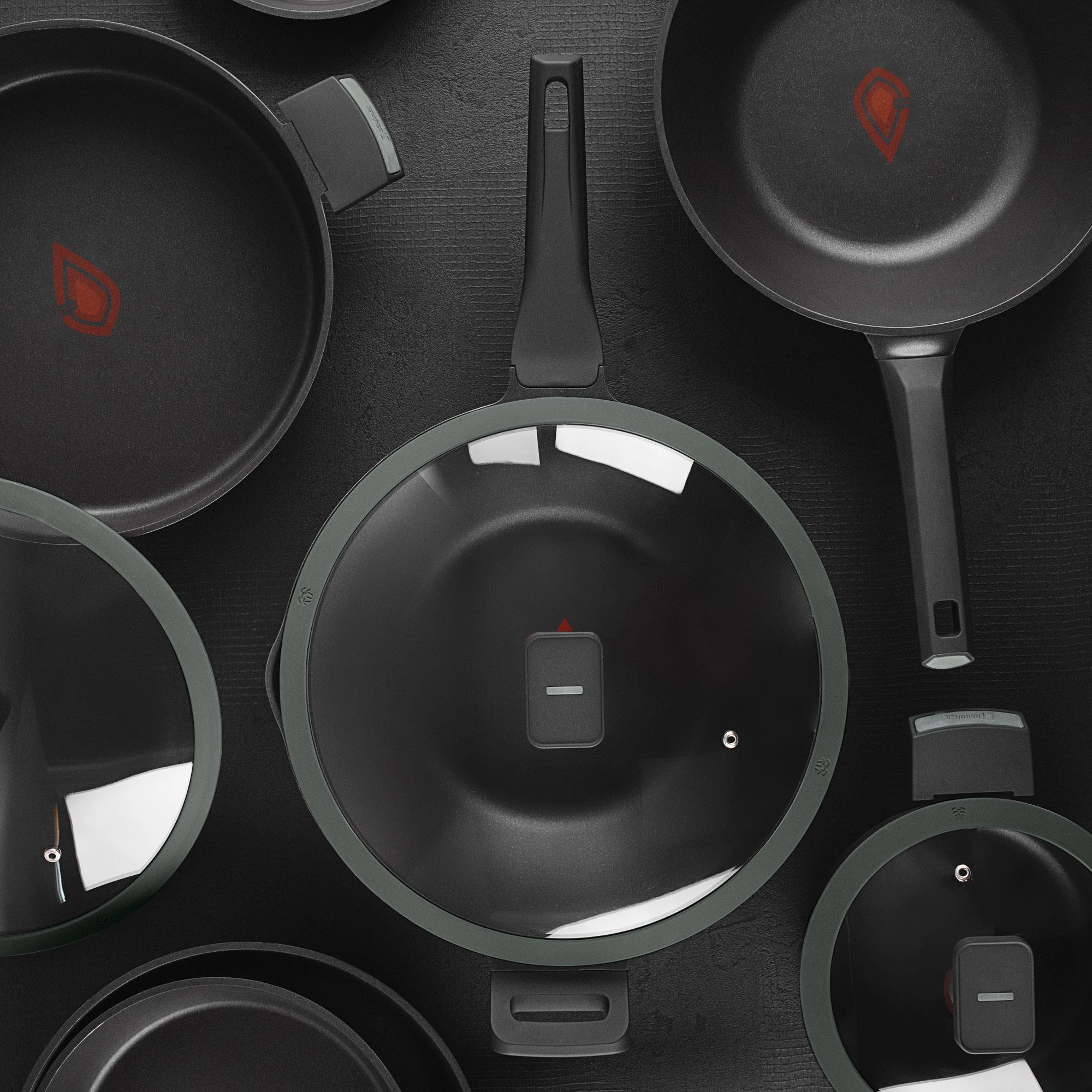 Cacerola de Ø28x13,5cm con tapa en Aluminio fundido con Revestimiento antiadherente GASTRO REECO MasterPRO