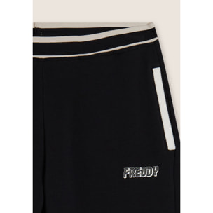 Pantaloni regular in felpa con dettagli a righe
