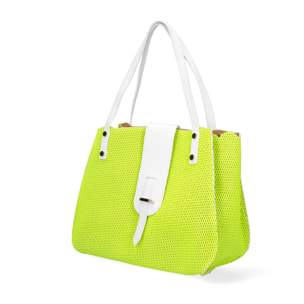 Borsa a spalla da donna - Modello Palermo - Vera pelle - 32.0 x 26.0 x 13.0 cm
