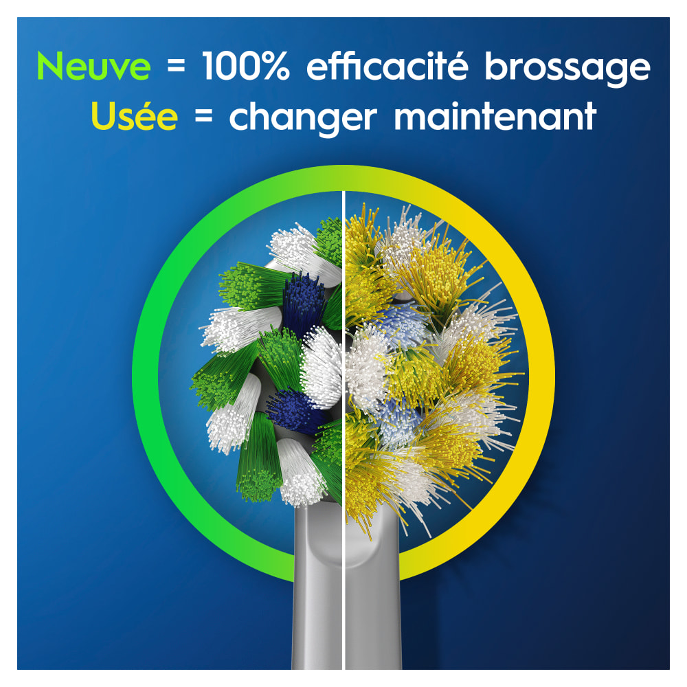 Oral-B CrossAction Avec CleanMaximiser, 8 Brossettes